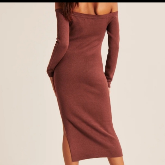 ABERCROMBIE AND FITCH Off-the-shoulder Midi Sweater Dress XXXL - Picture 2 of 3